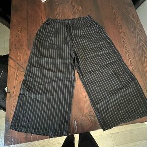 Black Striped Pants- women’s